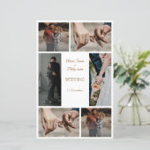 エレガントモダンミニマル写真メ結婚ニュー (スタンド正面)