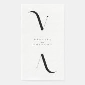 エレガントモダンミニマル白黒結婚ズ (正面)