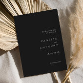 エレガントモダンミニマル白黒結婚ズ セーブザデート