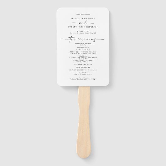 エレガントモダンミニマル結婚ファン ハンドファン (正面)