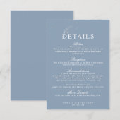 エレガントモダンミニマル結婚・スクリプト詳細 エンクロージャーカード (正面/裏面)