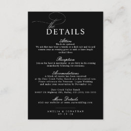 エレガントモダンミニマル結婚・スクリプト詳細 エンクロージャーカード