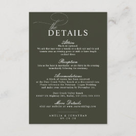 エレガントモダンミニマル結婚・スクリプト詳細 エンクロージャーカード