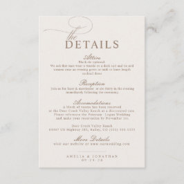 エレガントモダンミニマル結婚・スクリプト詳細 エンクロージャーカード