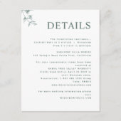 エレガントモダンミニマル詳細結婚 エンクロージャーカード (正面)