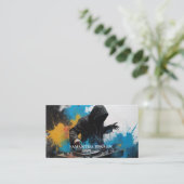 エレガントモダンミニマルDJ 名刺 (スタンド正面)