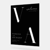 エレガントモダンミニマ結婚リスト アクリルサイン (傾斜)