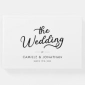 エレガントモダンミニマ結婚リスト ゲストブック (正面)