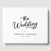 エレガントモダンミニマ結婚リスト ゲストブック (正面)