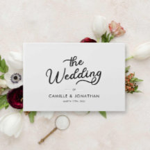 エレガントモダンミニマ結婚リスト