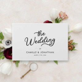 エレガントモダンミニマ結婚リスト ゲストブック