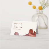 エレガントモダンミニマ結婚リスト プレイスカード (裏面)