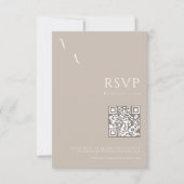 エレガントモダンミニマ結婚リスト 出欠カード (正面)