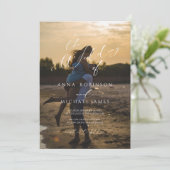 エレガントモダンミニマ結婚リスト 招待状 (スタンド正面)