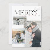 エレガントモダンメリー結婚したとNewlywedsの写真3 シーズンカード (正面)