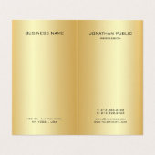 エレガントモダンモノグラムのフェイク金ゴールドプロフェッショナル 名刺 (内部フラット)