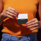 エレガントモダンモノグラムミニマル スクエア名刺