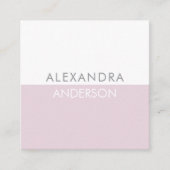 エレガントモダンモノグラムミニマル スクエア名刺 (正面)