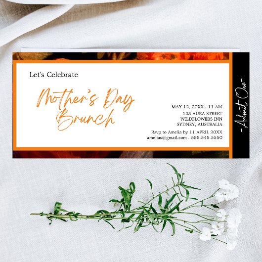 エレガントモダンユニークシンプル母の昼寝 招待状