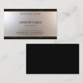 エレガントモダンユニークデザイングラマラス平野 名刺 (正面/裏面)