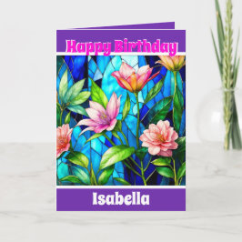 エレガントモダンユニークフローラ カード