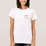 エレガントモダンリボン Tシャツ<br><div class="desc">モダンエレガント伝統的シンプル・クリスマス休暇のお気に入りTシャツのプレゼント。</div>