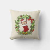 エレガントモダンリースのストッキング クッション (正面)