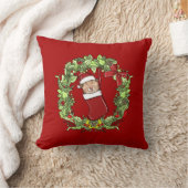 エレガントモダンリースのストッキング クッション (ブランケット)