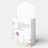 エレガントモダンワイルドフラワーホワイト&ブロンズ結婚ズ フェイバーボックス (オープン)