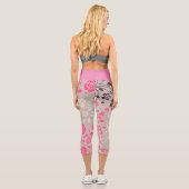 エレガントモダンヴィンテージトレンディーフローラ カプリレギンス (裏面)