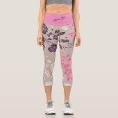 エレガントモダンヴィンテージトレンディーフローラ カプリレギンス (正面)