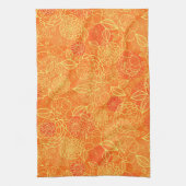 エレガントモダンヴィンテージトレンディーフローラ キッチンタオル (縦)