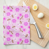 エレガントモダンヴィンテージトレンディーフローラ キッチンタオル (四つ折り)