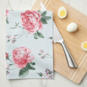 エレガントモダンヴィンテージトレンディーフローラ キッチンタオル (四つ折り)