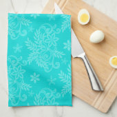 エレガントモダンヴィンテージトレンディーフローラ キッチンタオル (四つ折り)