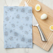 エレガントモダンヴィンテージトレンディーフローラ キッチンタオル (四つ折り)