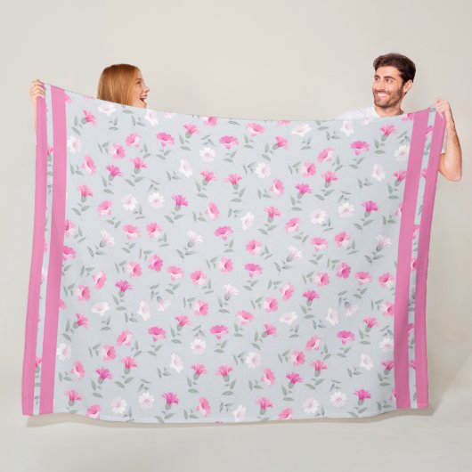 エレガントモダンヴィンテージトレンディーフローラ フリースブランケット (インサイチュ)