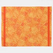 エレガントモダンヴィンテージトレンディーフローラ フリースブランケット (正面(横))