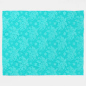 エレガントモダンヴィンテージトレンディーフローラ フリースブランケット (正面(横))