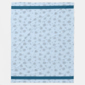 エレガントモダンヴィンテージトレンディーフローラ フリースブランケット (正面)