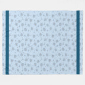 エレガントモダンヴィンテージトレンディーフローラ フリースブランケット (正面(横))