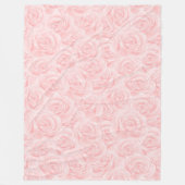 エレガントモダンヴィンテージトレンディーフローラ フリースブランケット (正面)