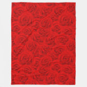 エレガントモダンヴィンテージトレンディーフローラ フリースブランケット (正面)