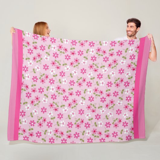 エレガントモダンヴィンテージトレンディーフローラ フリースブランケット (インサイチュ)