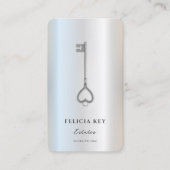 エレガントモダン不動産仲介業者実在エステート 名刺 (正面)