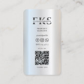 エレガントモダン不動産仲介業者実在エステート 名刺 (裏面)