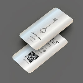 エレガントモダン不動産仲介業者実在エステート 名刺