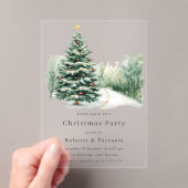 エレガントモダン企業のパーティー アクリル招待状 (インサイチュ (ポータブル))