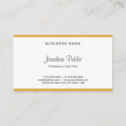 エレガントモダン会社芸術的デザイン 名刺 (裏面)