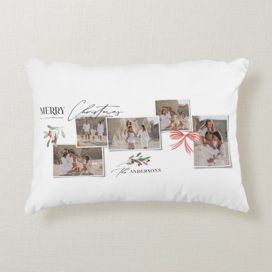 エレガントモダン伝統的数々の写真 アクセントクッション (正面)